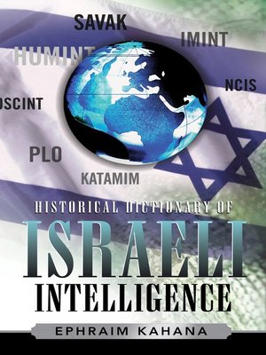 cover image of Historical Dictionary of Israeli Intelligence